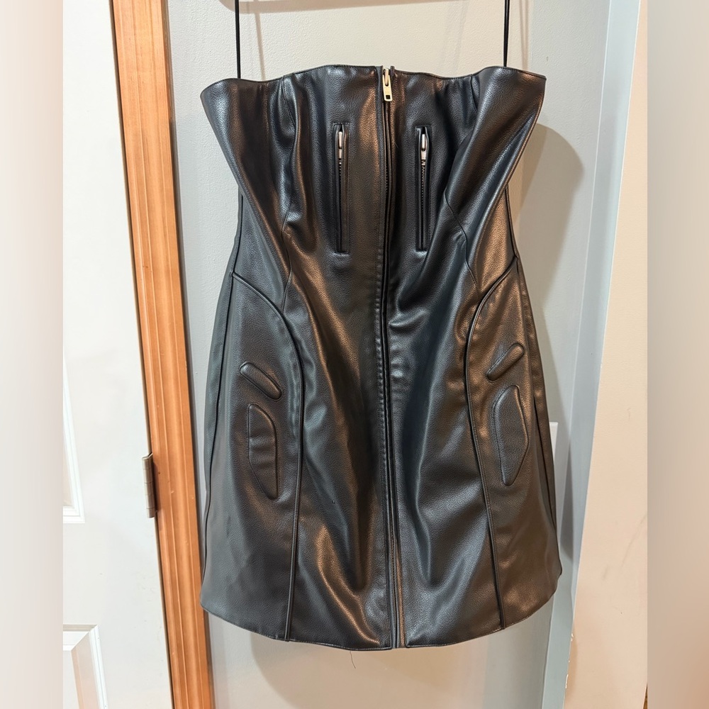 KHY Faux Leather Dress